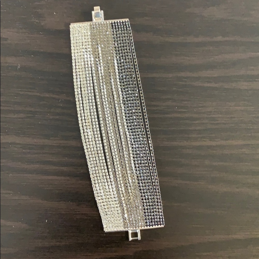 Ombré silver to black bracelet